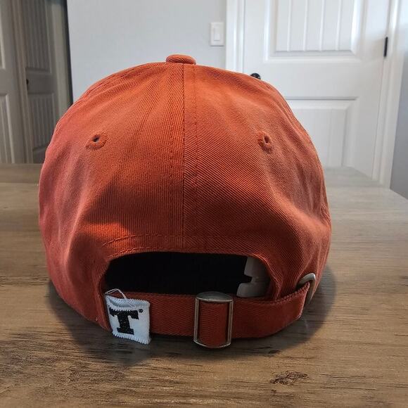 Vintage University Texas Longhorns Strapback Hat Cap Orange Y2K UT NCAA Retro - Picture 3 of 7